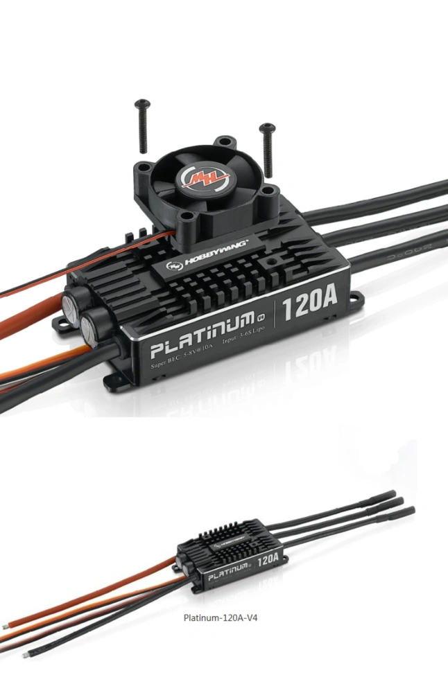 Genuine Hobbywing Platinum 120A V4 ESC, Professional Brushless Speed Controller
