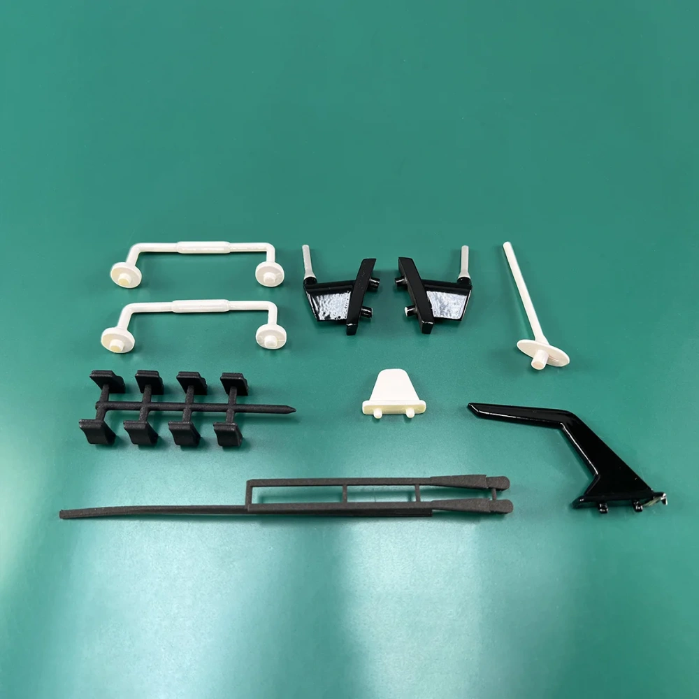 Roban 800 Size EC145 Fuselage Spare Parts - Nose Cover Window Tail Landing Gear Wood Spacers Replacement