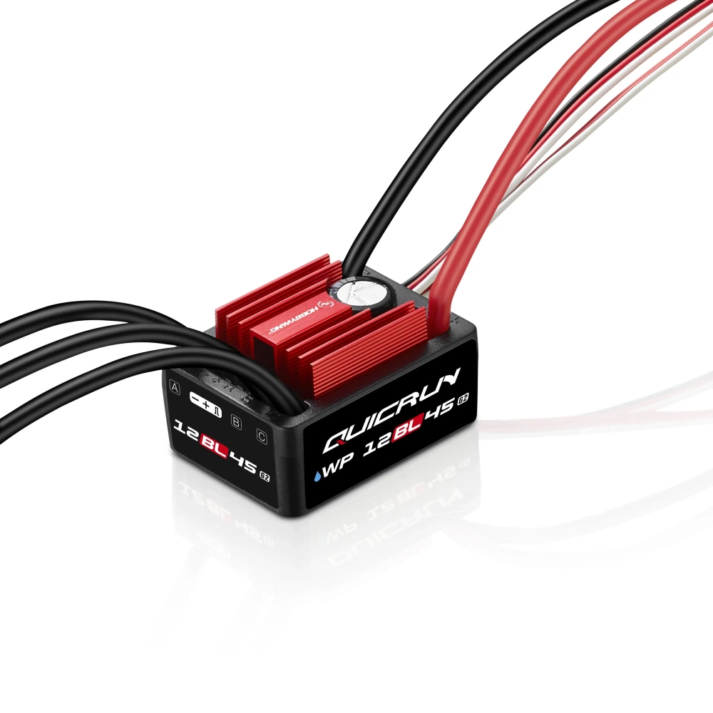 Hobbywing QUICRUN WP-12BL45 G2 ESC, Waterproof Sensorless Brushless for RC Car