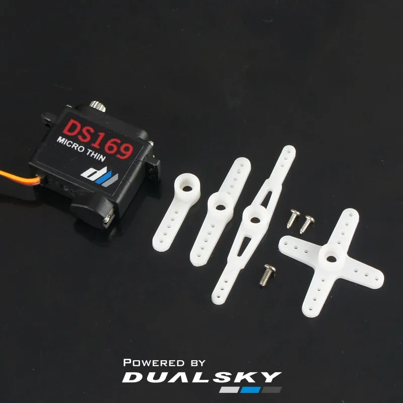 Dualsky DS169 9g Ultra-Thin Digital Servo for F3K F5K DLG Glider Flap Aileron Servo for RC Airplane High Performance