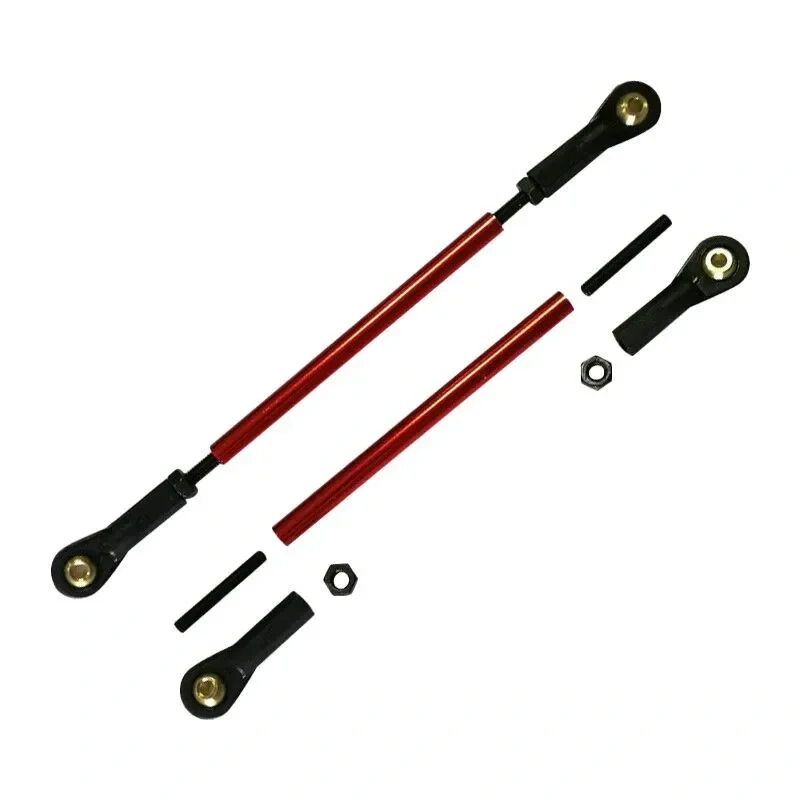 XAERO Adjustable RC Airplane Steering Tie Rod (107-135mm) with Metal Ball Joint & M3 Bolt, Replacement Parts for RC Model