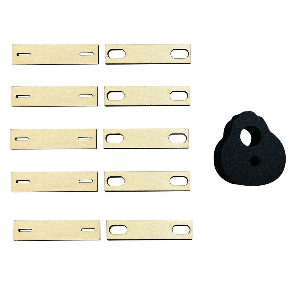 Roban 450 Size A109 Fuselage Spare Parts - Nose Cover Window Tail Landing Gear Wood Spacers Replacement