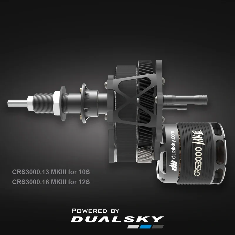 Dualsky CRS3000 MKIII Coaxial Rotor System, Counter-Rotating for F3A Aerobatic Aircraft