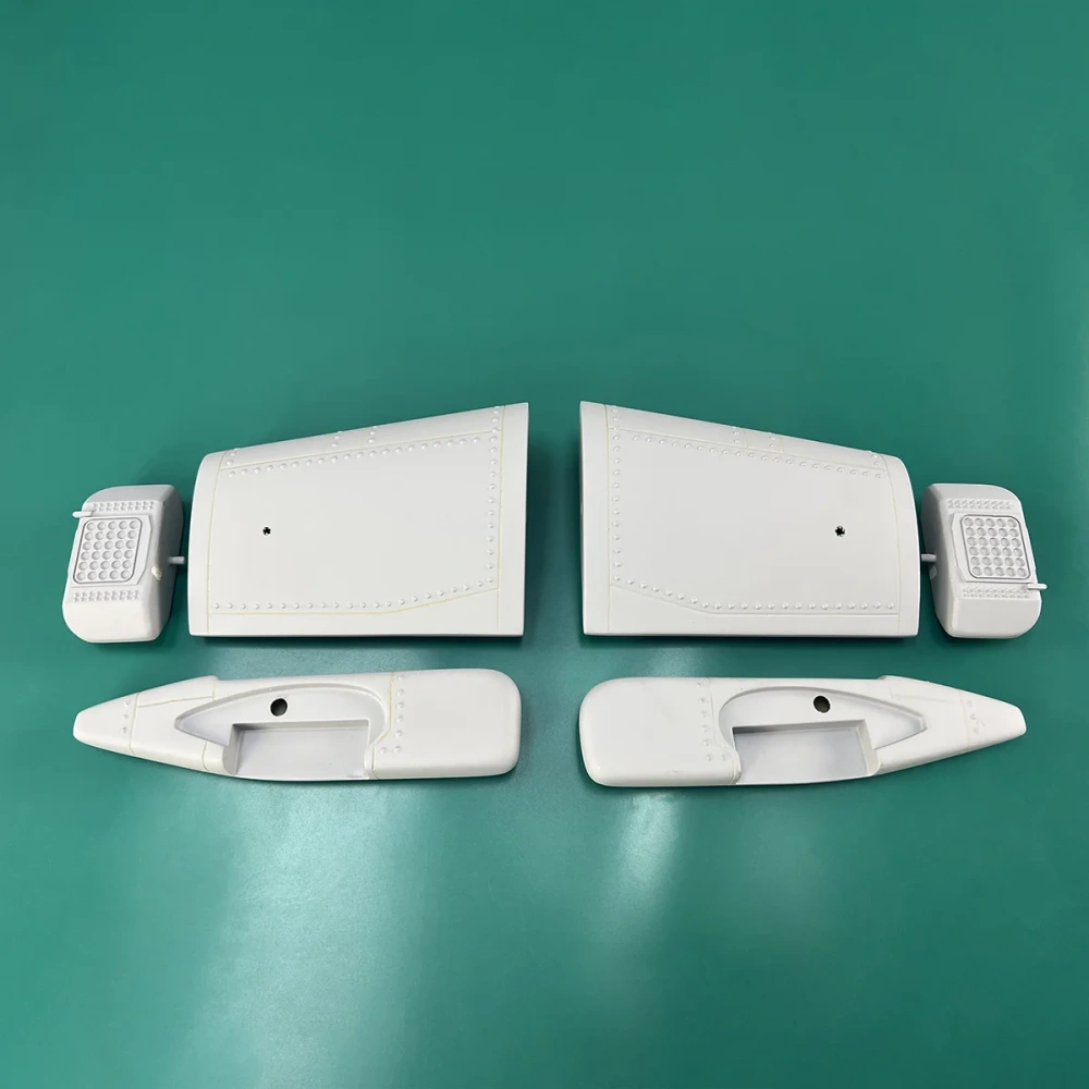 Roban 700 Size Cobra AH-1 Fuselage Spare Parts - Nose Cover Window Tail Landing Gear Wood Spacers Replacement