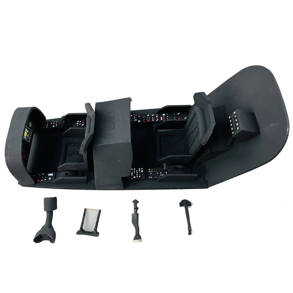 Roban 500 Size Cobra AH-1 Fuselage Spare Parts - Nose Cover Window Tail Landing Gear Wood Spacers Replacement