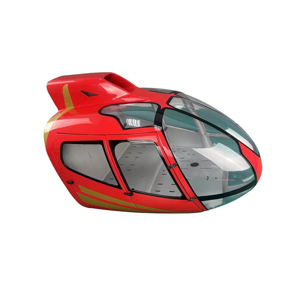 Roban 800 Size EC130 Fuselage Spare Parts - Nose Cover Window Tail Landing Gear Wood Spacers Replacement