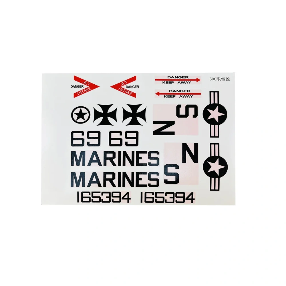 Roban 500 Size Cobra AH-1 Fuselage Spare Parts - Nose Cover Window Tail Landing Gear Wood Spacers Replacement