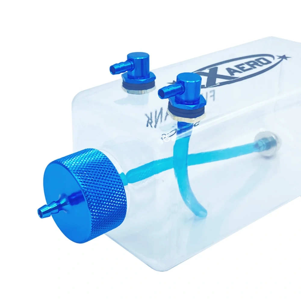 XAERO Blue Plastic Fuel Tank 1PC 300/400/500/600/750cc Gas Nitro for RC Fixed Wing Airplane Model