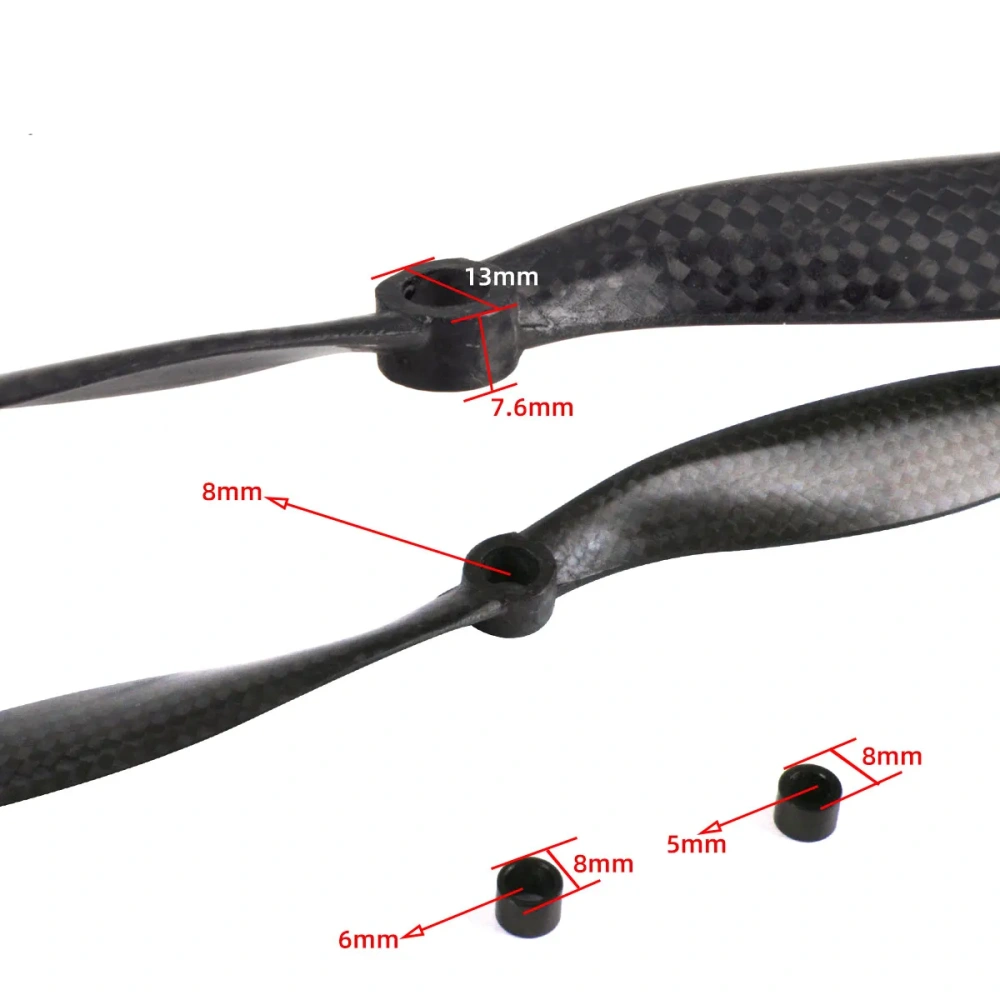 XAERO Carbon Fiber Propeller for RC Electric Airplane Sizes 8045 9047 1045 1147 1260 1365 1470 1580 1680 1780