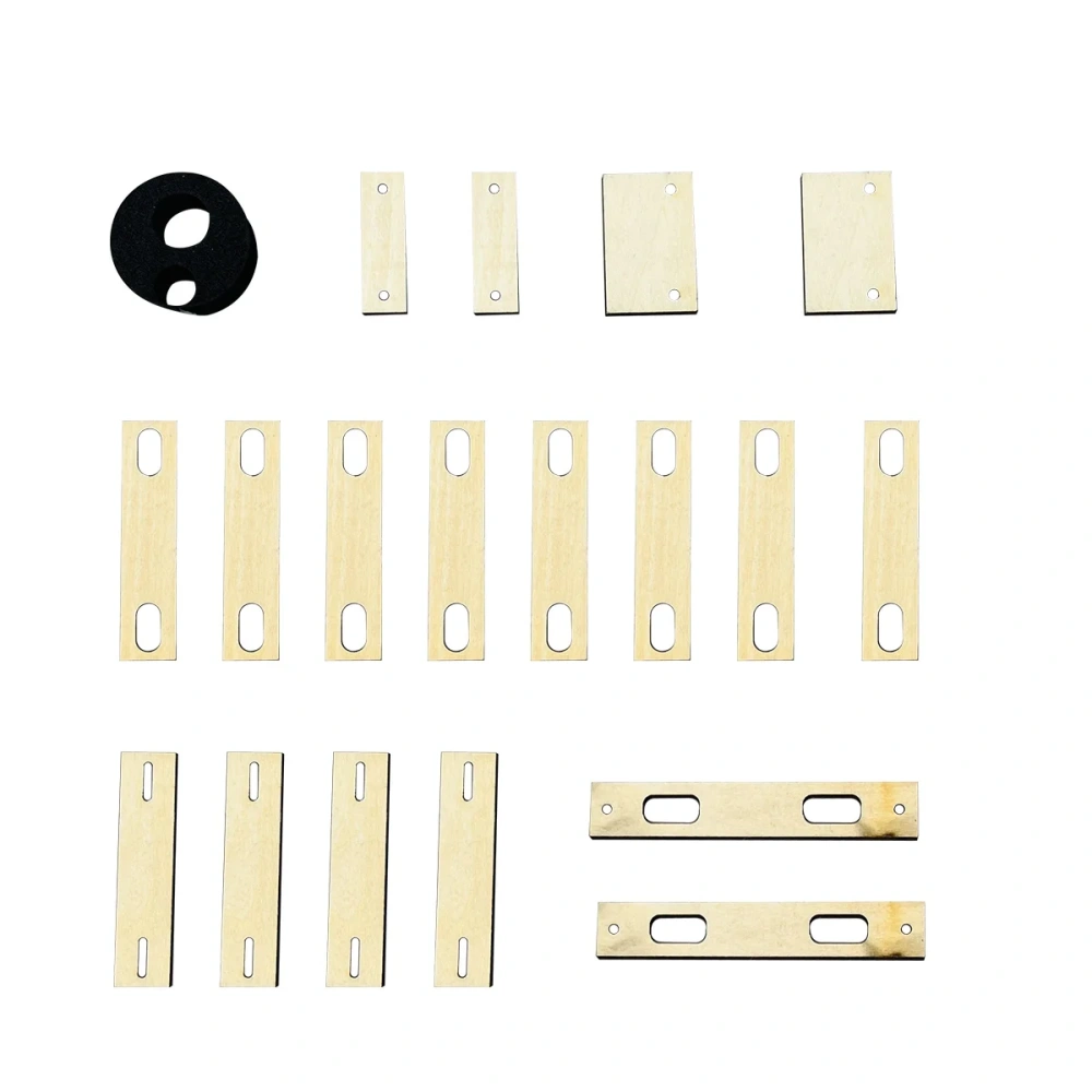 Roban 450 Size MD500D Fuselage Spare Parts - Nose Cover Window Tail Landing Gear Wood Spacers Replacement