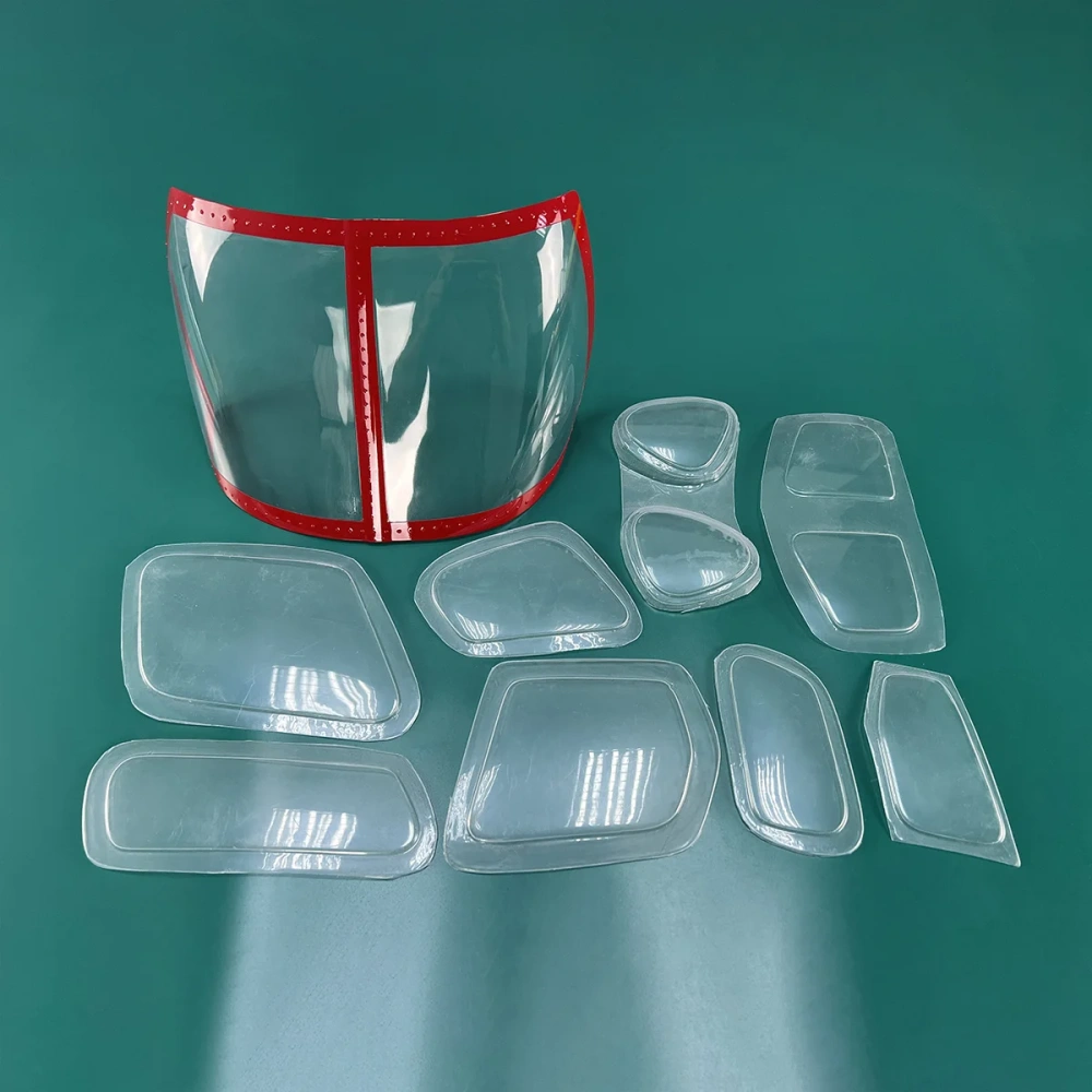 Roban 700 Size AS350 Fuselage Spare Parts - Nose Cover Window Tail Landing Gear Wood Spacers Replacement