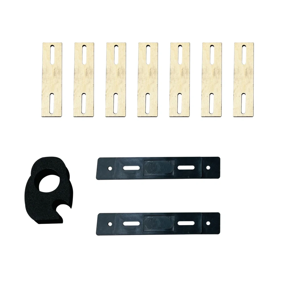 Roban 600 Size Bell429 Fuselage Spare Parts - Nose Cover Window Tail Landing Gear Wood Spacers Replacement