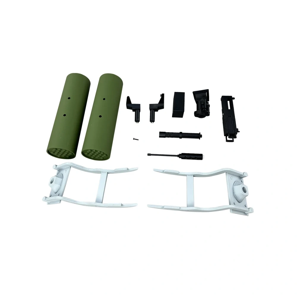 Roban 800 Size UH1N Fuselage Spare Parts - Nose Cover Window Tail Landing Gear Wood Spacers Replacement