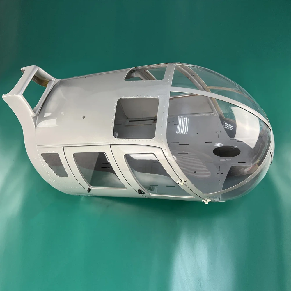 Roban 800 Size BO105 Fuselage Spare Parts - Nose Cover Window Tail Landing Gear Wood Spacers Replacement