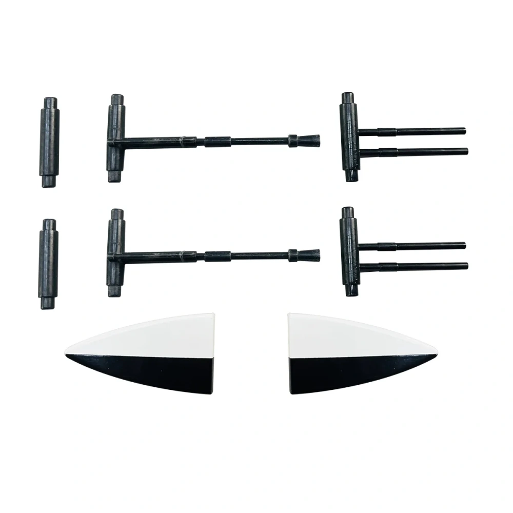 Roban 470 Airwolf Fuselage Spare Parts - Nose Cover Window Tail Landing Gear Wood Spacers Replacement