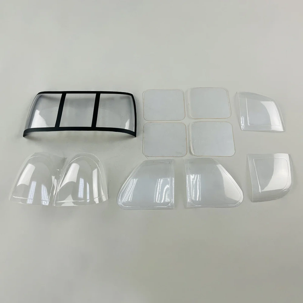 Roban 600 Size MH-60 Fuselage Spare Parts - Nose Cover Window Tail Landing Gear Wood Spacers Replacement