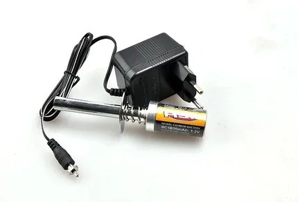 HSP OEM Glow Igniter Set Rechargeable Lighter with 1800mAh Battery & Charger for Nitro Methanol RC Engines