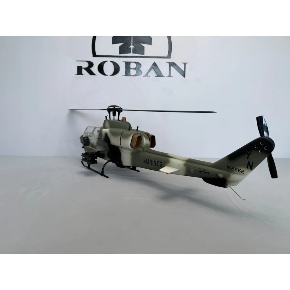 Roban 470 Size AH-1W Cobra Jungle Camo RC Helicopter GPS Mode X2 Flight Control with Realistic LED Lights RTF Version