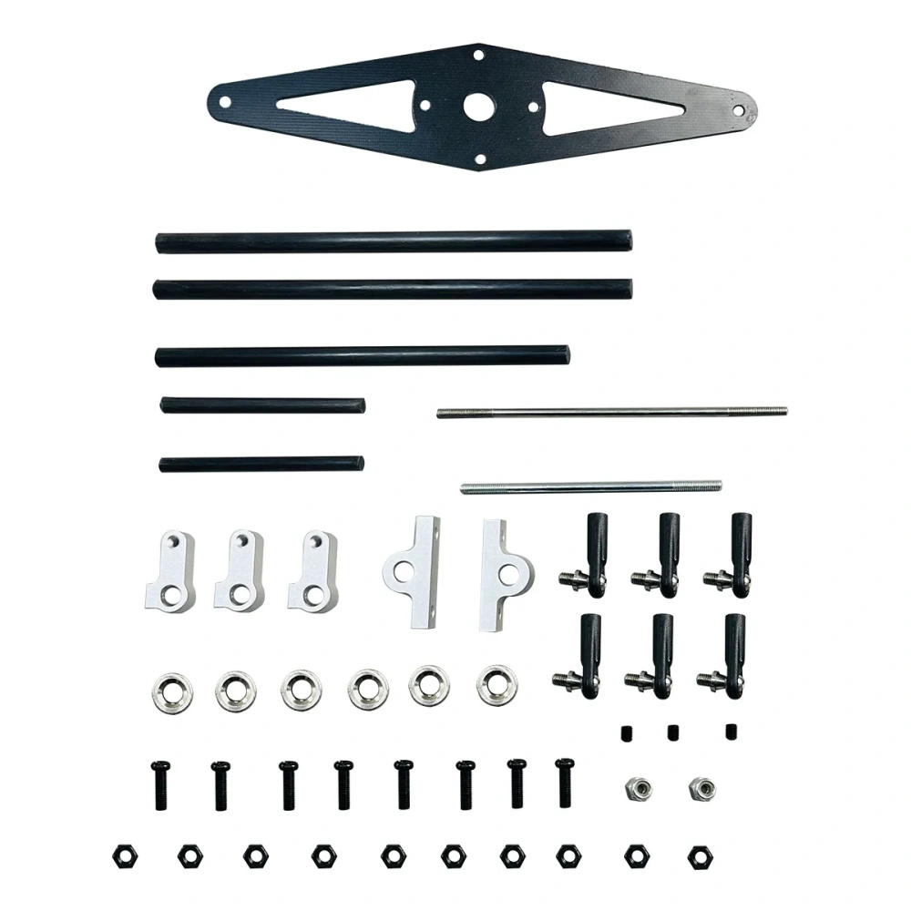 Roban 600 Size Airwolf Fuselage Spare Parts - Nose Cover Window Tail Landing Gear Wood Spacers Replacement