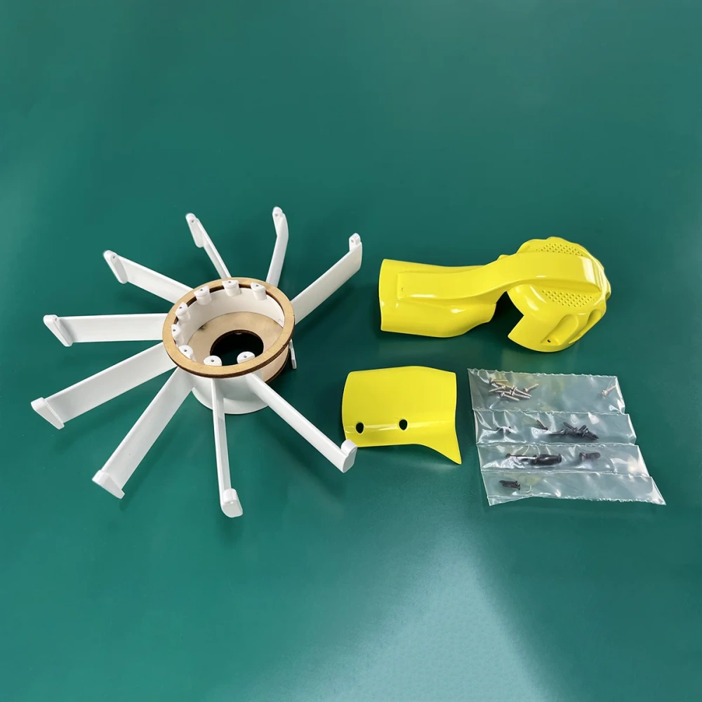 Roban 800 Size EC135 Fuselage Spare Parts - Nose Cover Window Tail Landing Gear Wood Spacers Replacement