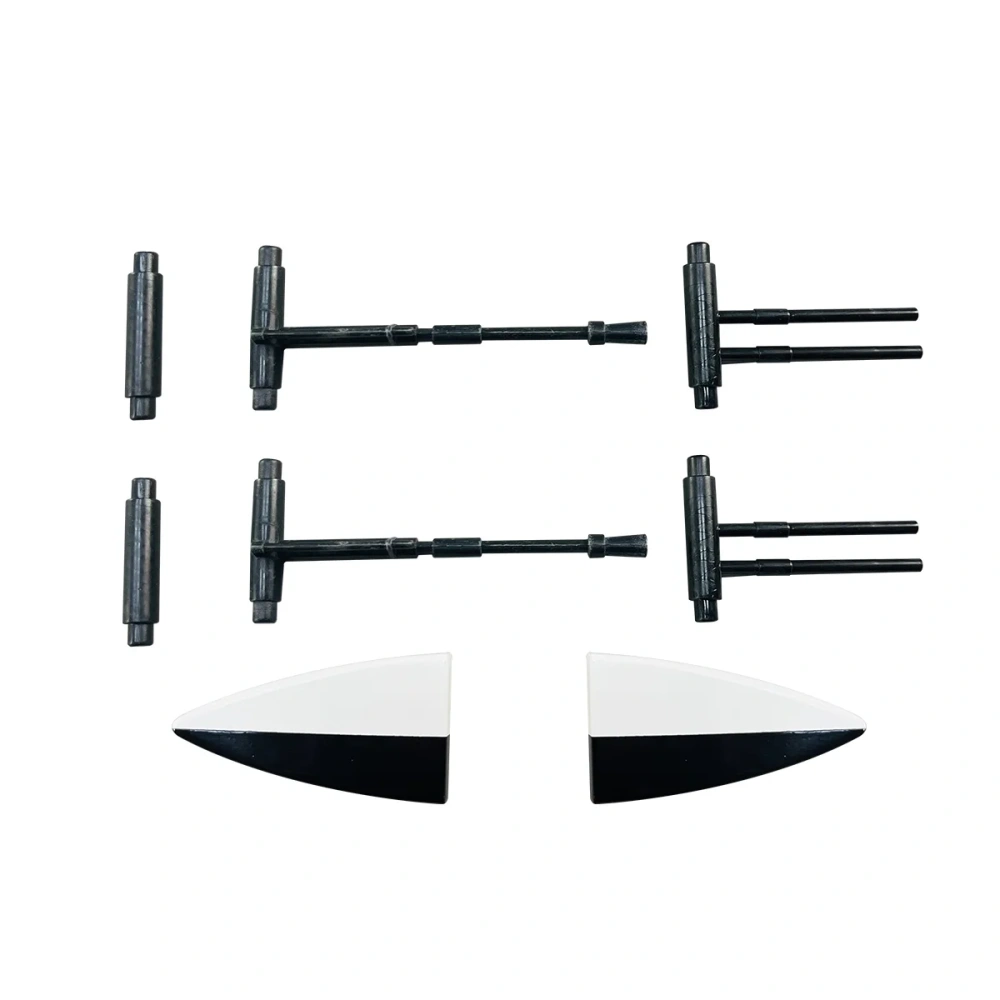 Roban 450 Airwolf Fuselage Spare Parts Nose Cover Window Tail Landing Gear Wood Spacers Replacement