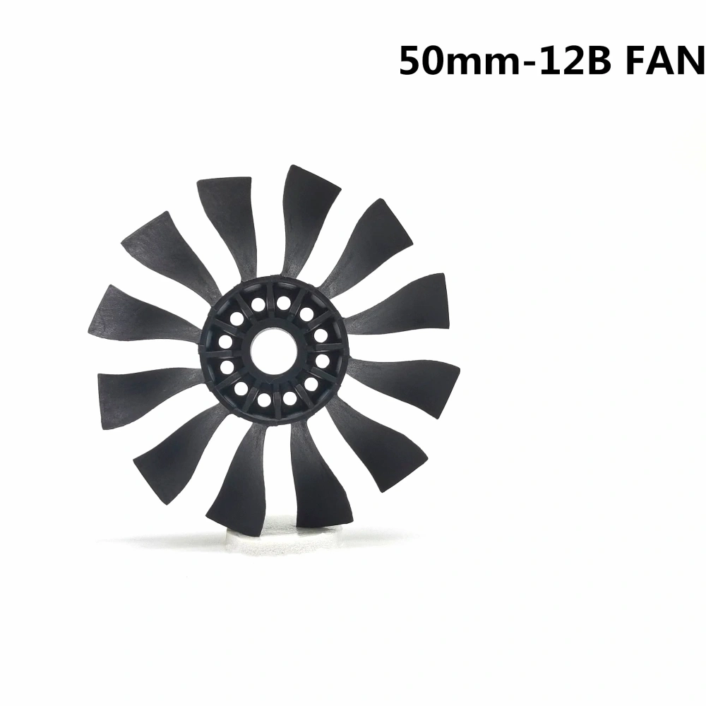 50mm 12-Blade EDF Ducted Fan Unit for RC Jet Aircraft Turbine Power System 50000RPM High-Thrust