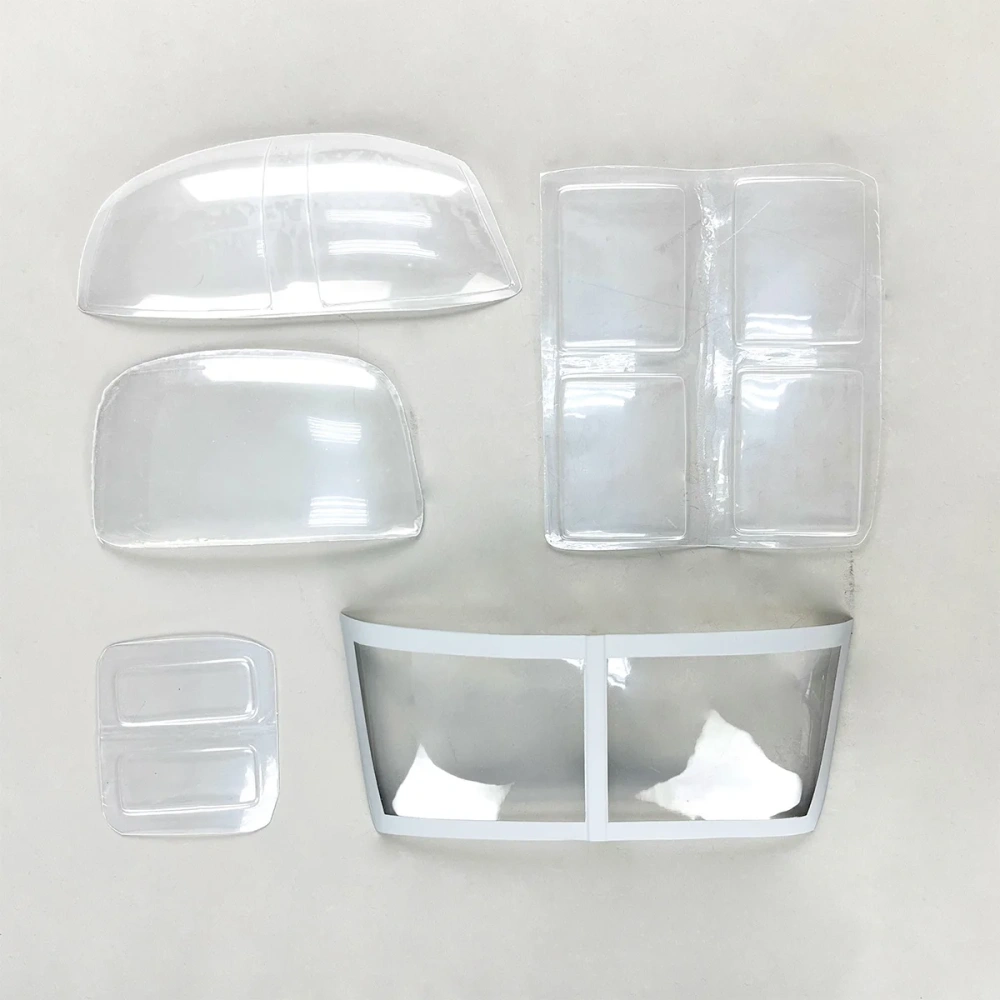 Roban 600 Size UH-1N Fuselage Spare Parts - Nose Cover Window Tail Landing Gear Wood Spacers Replacement