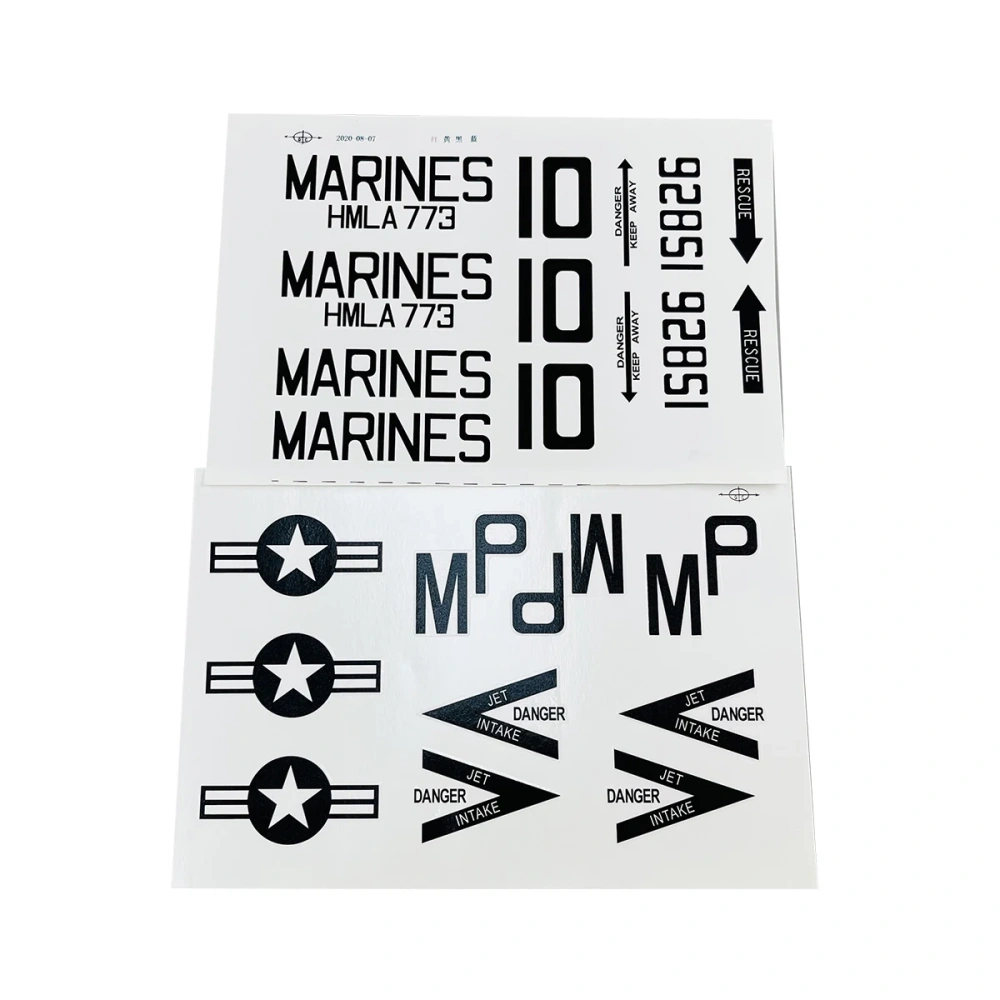 Roban 600 Size UH-1N Fuselage Spare Parts - Nose Cover Window Tail Landing Gear Wood Spacers Replacement