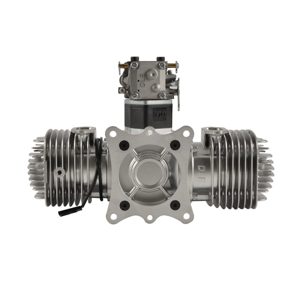 DLE 120CC Twin Cylinder Two Stroke Side Exhaust Gas Engine for RC Airplane