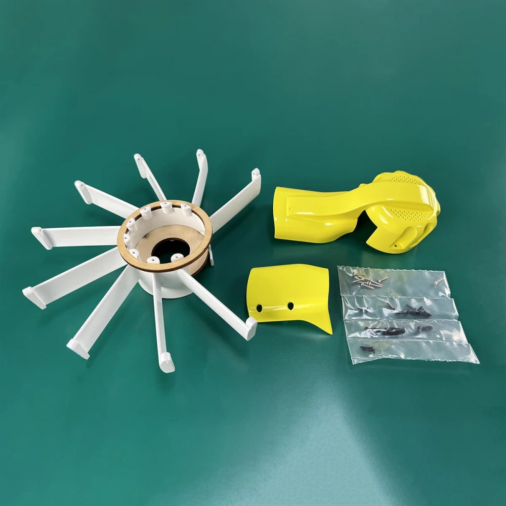 Roban 800 Size EC145 Fuselage Spare Parts - Nose Cover Window Tail Landing Gear Wood Spacers Replacement