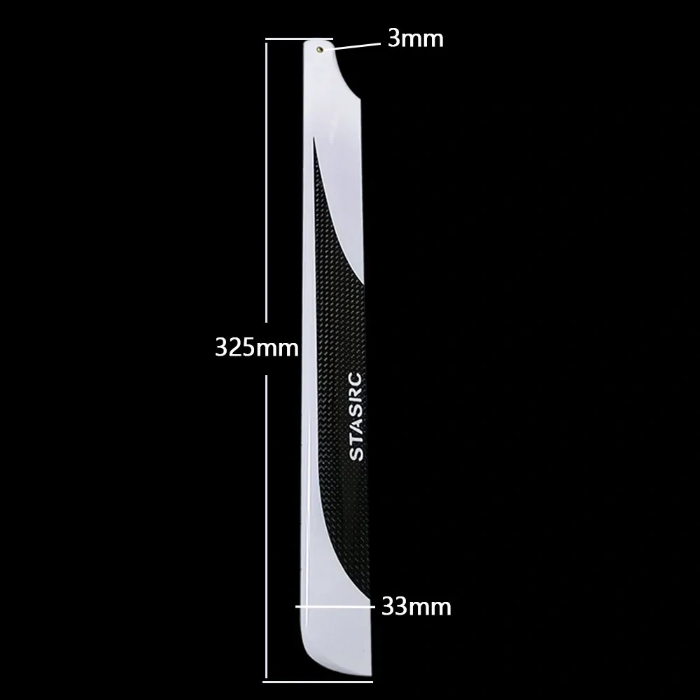 XAERO AH-009 325mm Carbon Fiber Main Rotor Blades for Align T-REX 450 450L 450 Pro DFC Helicopter RC Parts