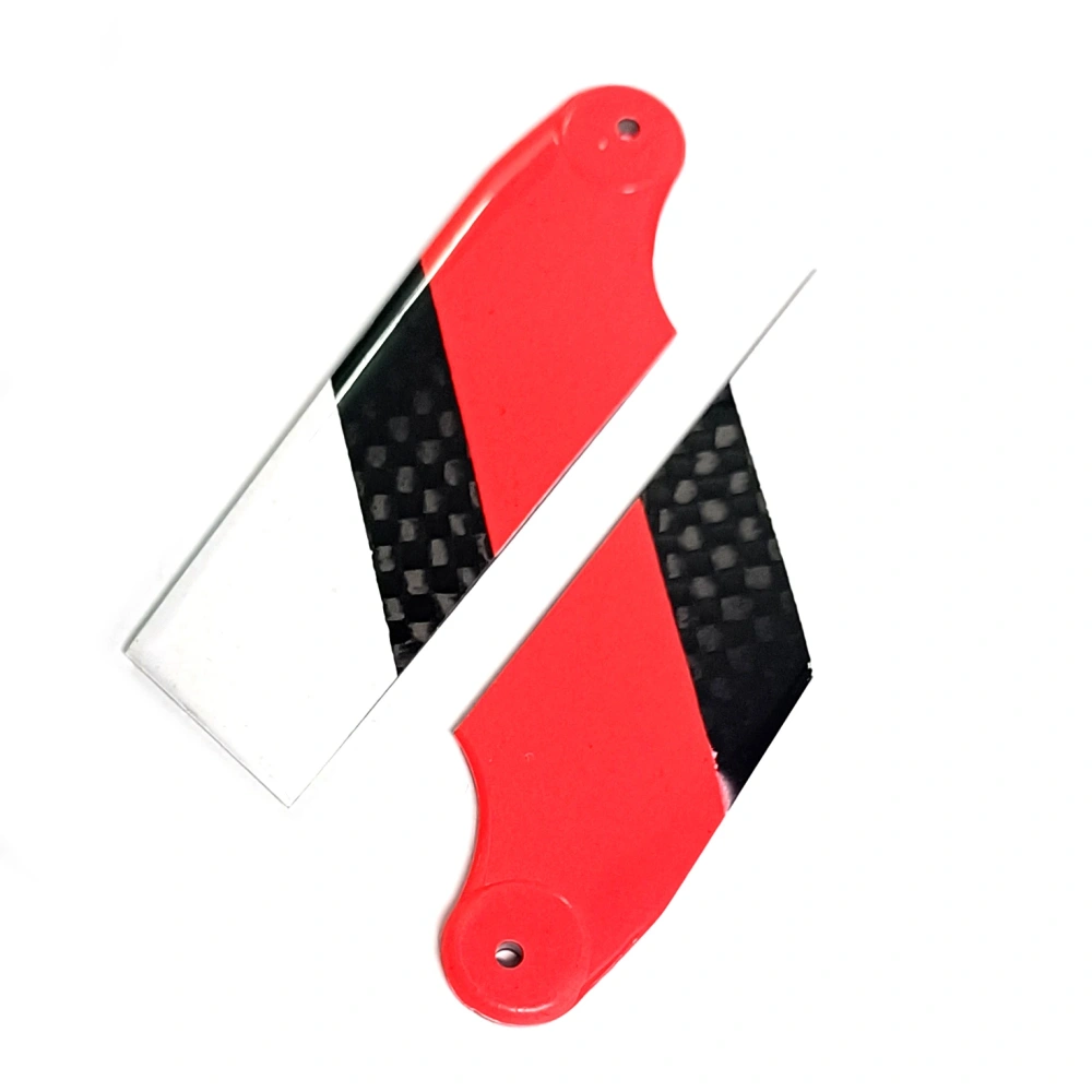 FY Tarot 450 Carbon Fiber Tail Rotor Blades TL2330-03 Red White, 450 Helicopter Tail Blades RC Helicopter Parts Spare