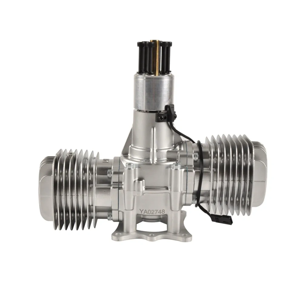 DLE 120CC Twin Cylinder Two Stroke Side Exhaust Gas Engine for RC Airplane