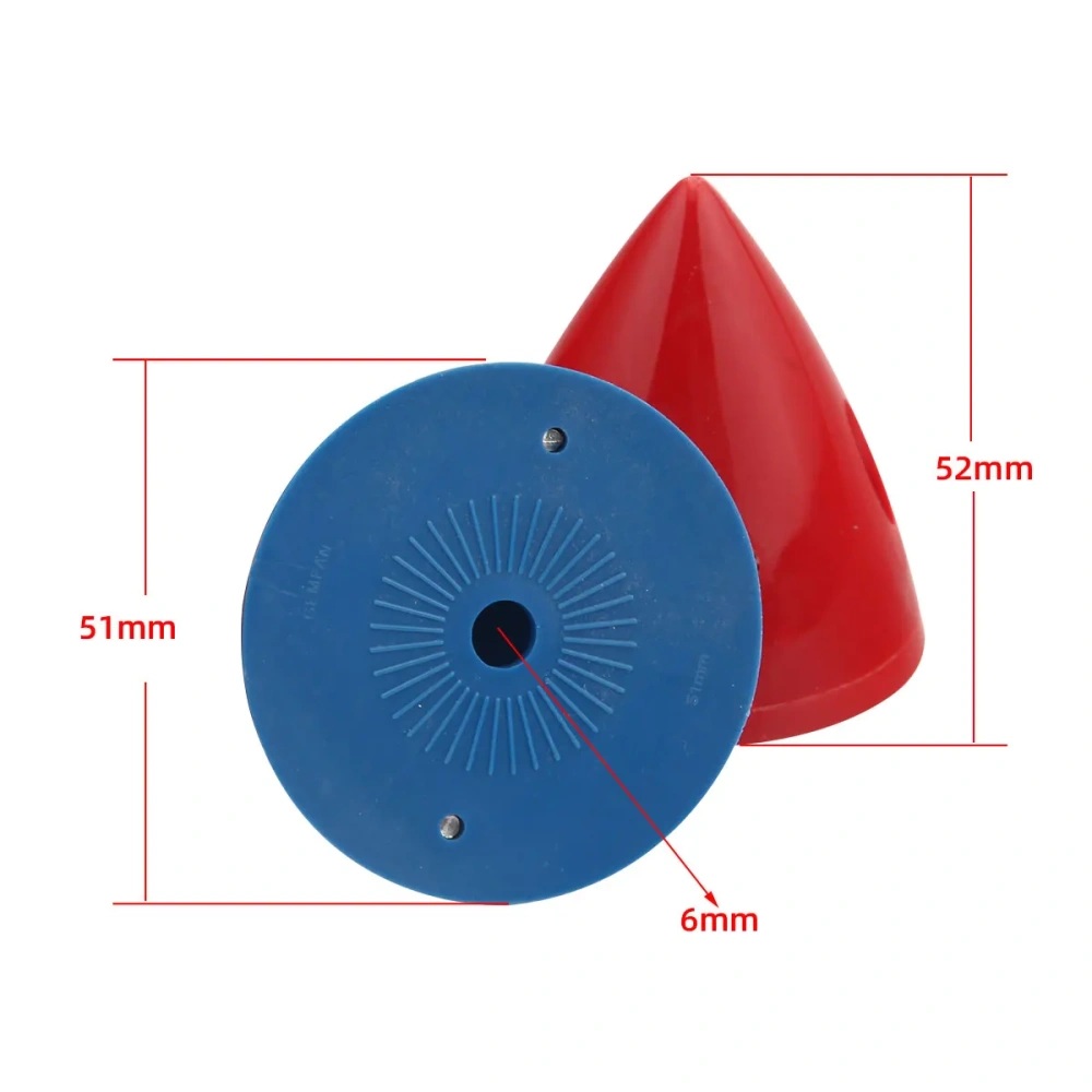 XAERO 1Pc 1.5" /1.75" / 2" / 2.25"/ 2.5"/2.75"/3" Nylon Plastic 2 blade Propeller Spinner For RC Airplane 5colors
