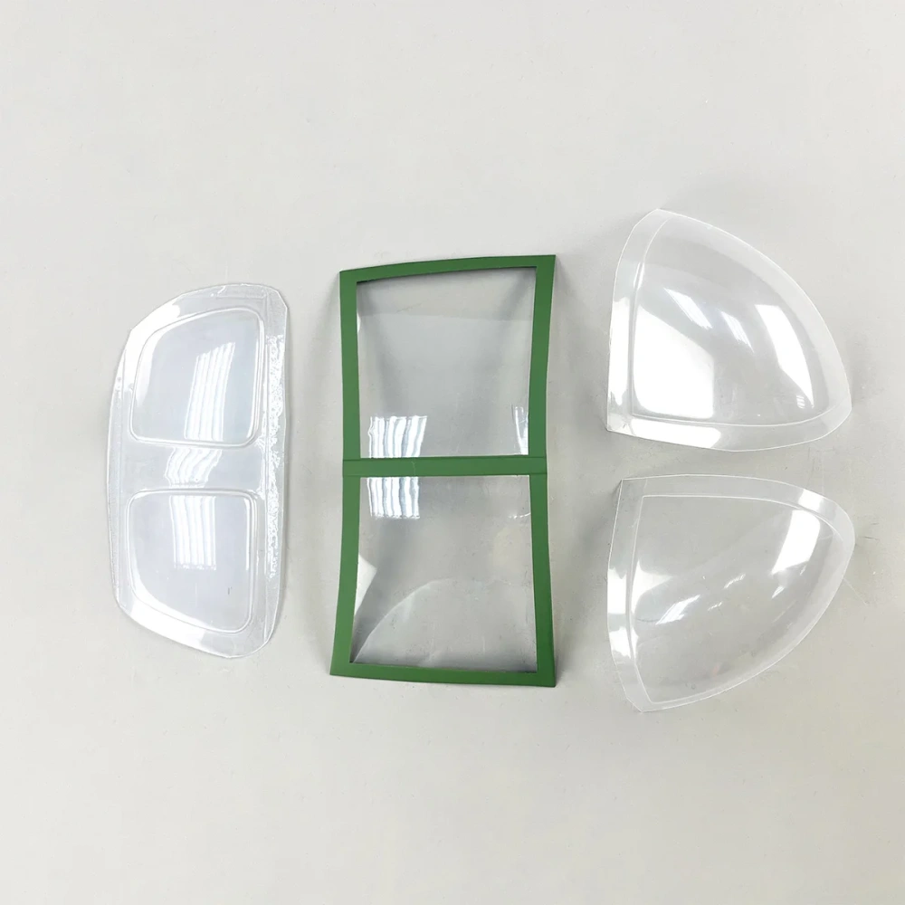 Roban 500 Size UH-1A Fuselage Spare Parts - Nose Cover Window Tail Landing Gear Wood Spacers Replacement