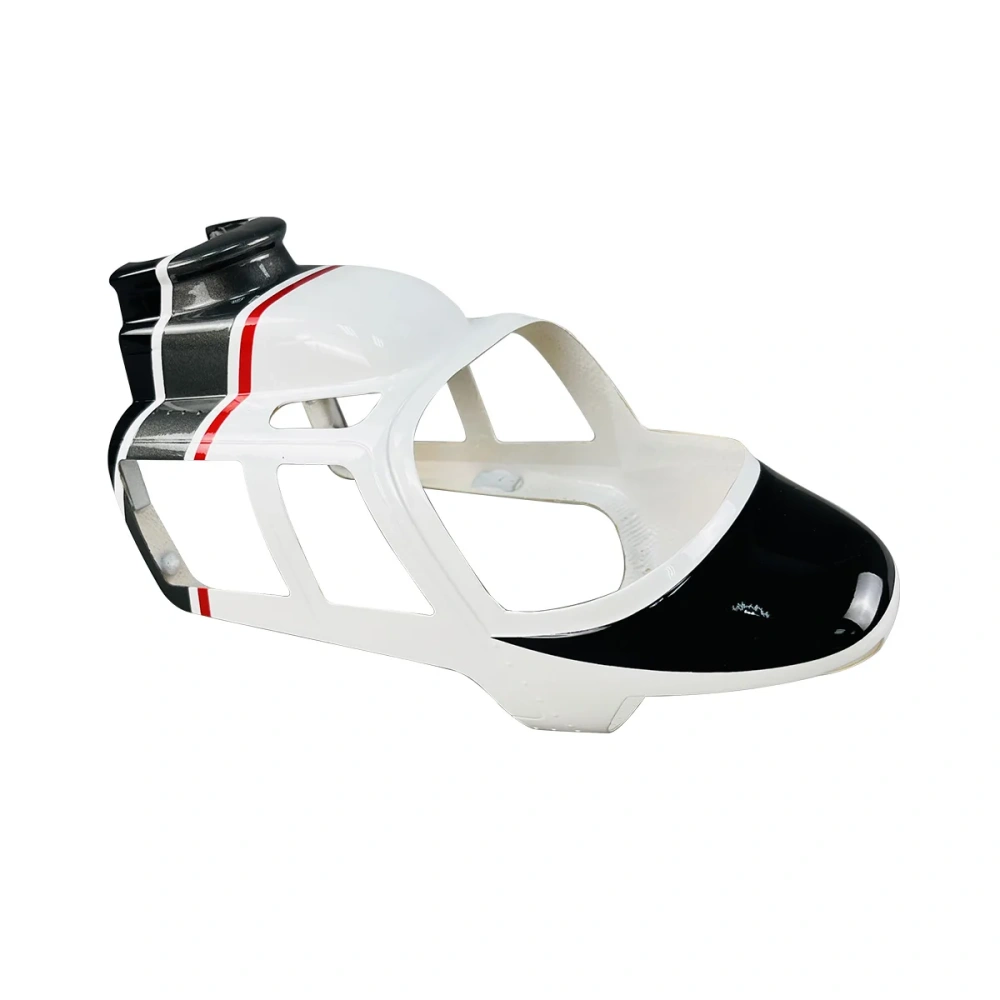 Roban 450 Size Bell 206 Fuselage Spare Parts - Nose Cover Window Tail Landing Gear Wood Spacers Replacement