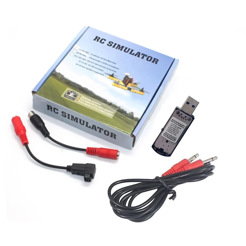 22 in 1 Wireless Simulator Dongle for Phoenix G5 G6 G7 RC Flight Sim for Helicopter Airplane Drone Training