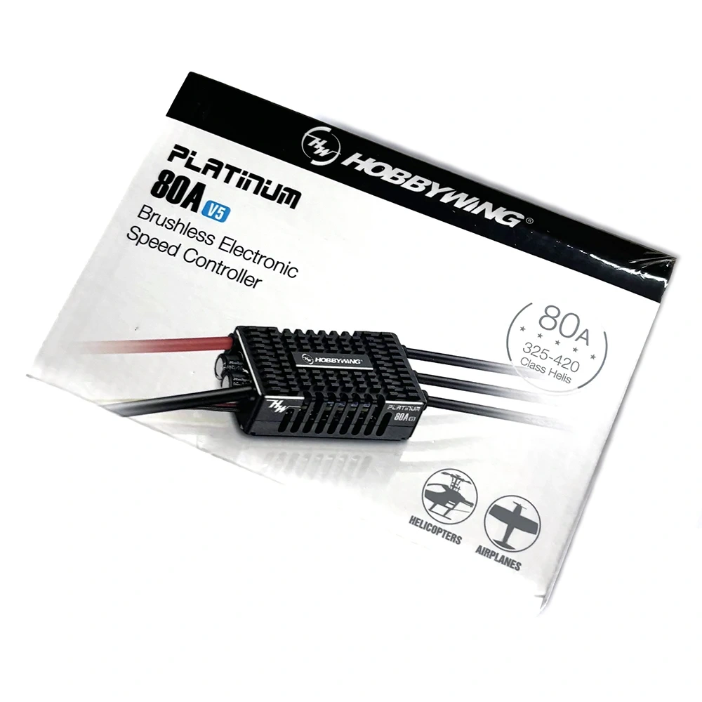 Hobbywing Platinum 80A/120A V5 & 150A V5.1 ESC, Professional Brushless Controller for Aircraft & Helicopter