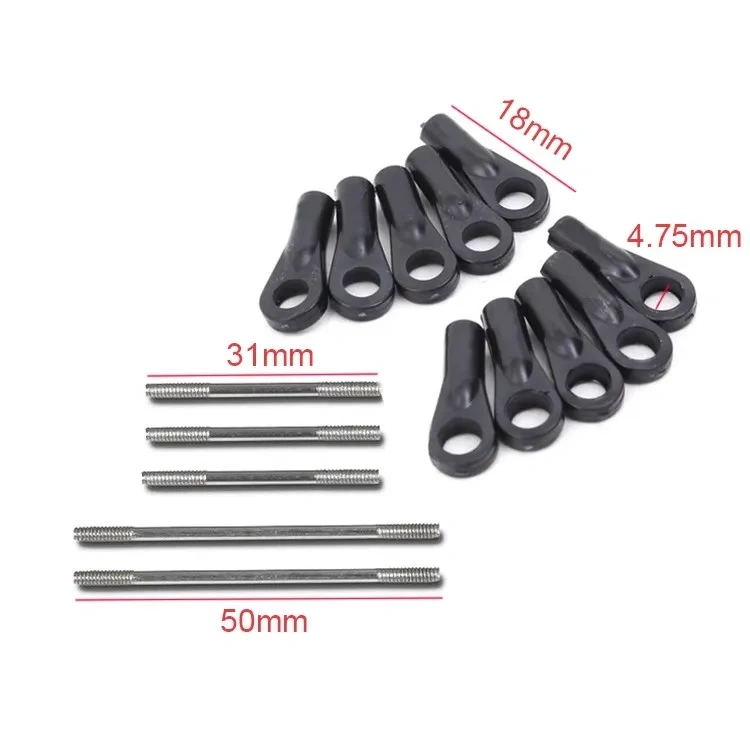 XAERO 500 Class FBL Helicopter Linkage Set Universal Complete Control Rods for Align Trex 500 RC Helicopter