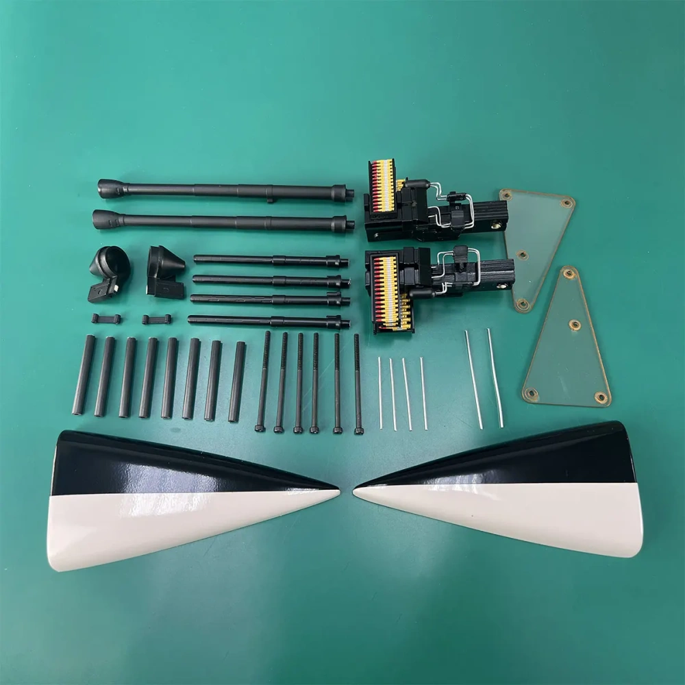 Roban 800 Size Airwolf Fuselage Spare Parts - Nose Cover Window Tail Landing Gear Wood Spacers Replacement