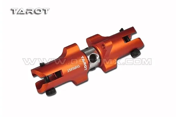 Tarot 450 Helicopter Tail Rotor Grip Set with Thrust Bearing Silver/Orange Tail Blade Holder for RC Helicopter Parts
