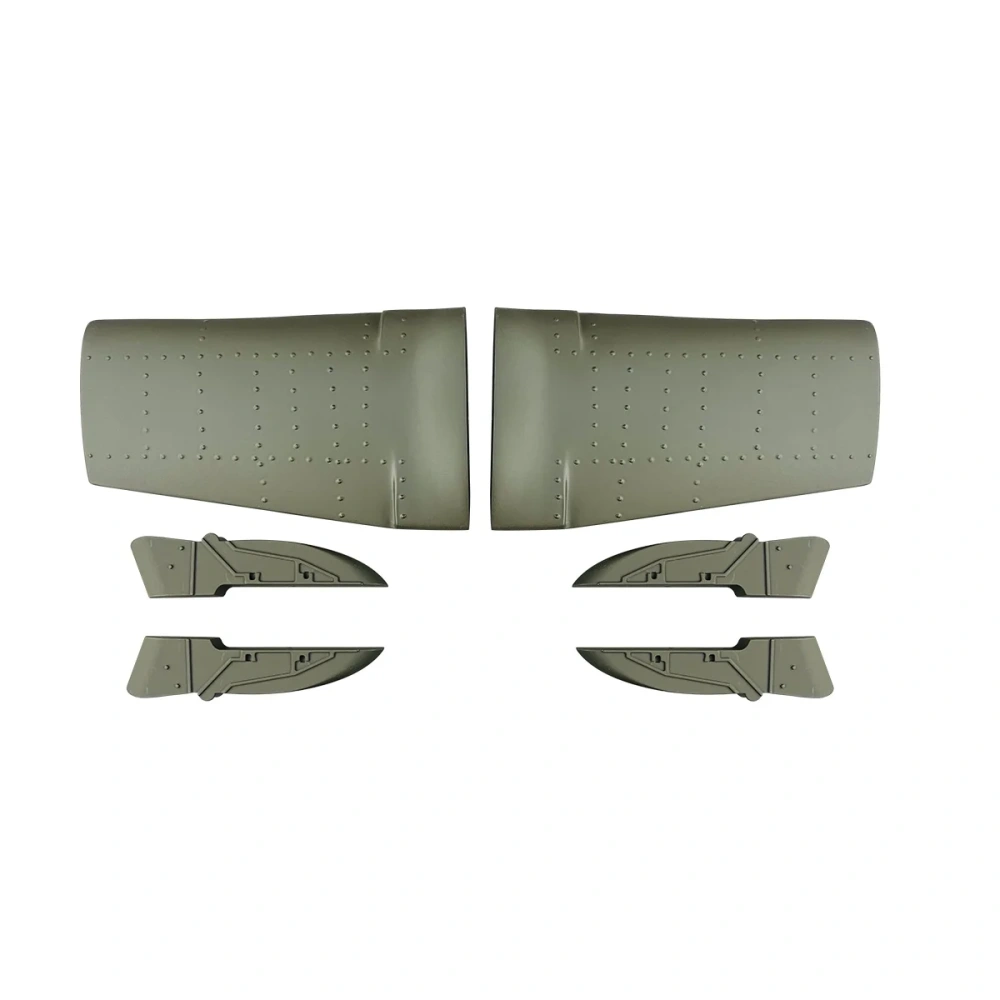 Roban 500 Size AH-64 Fuselage Spare Parts - Nose Cover Window Tail Landing Gear Wood Spacers Replacement