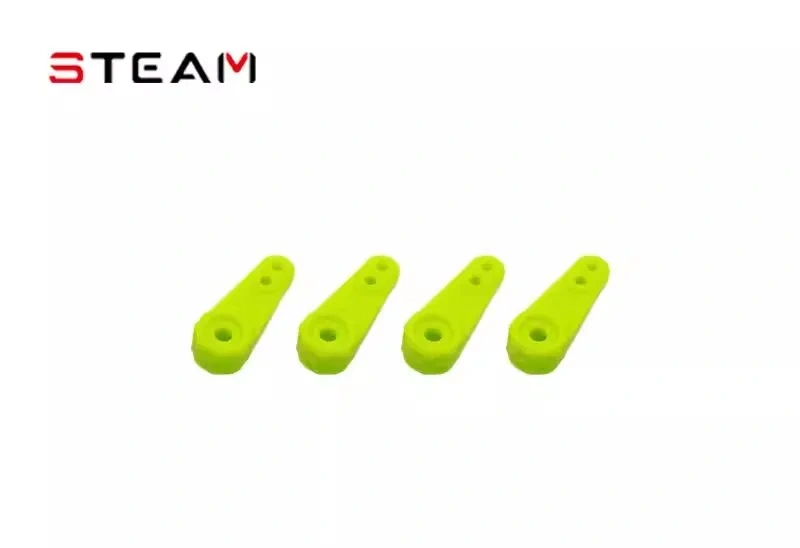 Steam 25T Frangible Servo Arm Set MK6014-2 Red MK6016 - Metal Breakaway Servo Saver for RC Car Crawler