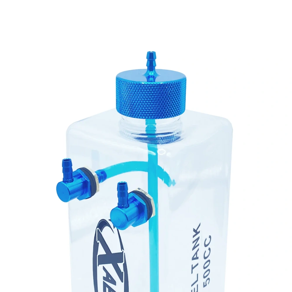XAERO Blue Plastic Fuel Tank 1PC 300/400/500/600/750cc Gas Nitro for RC Fixed Wing Airplane Model