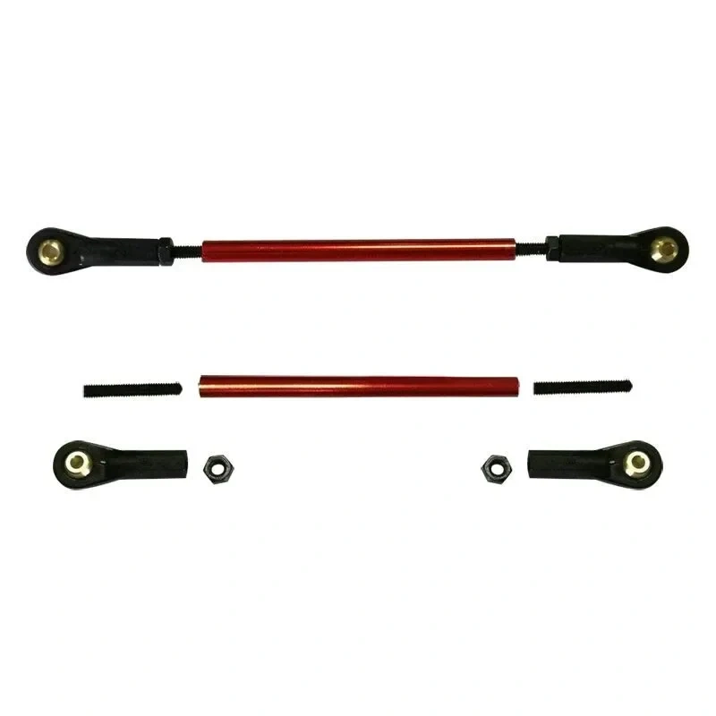 XAERO Adjustable RC Airplane Steering Tie Rod (107-135mm) with Metal Ball Joint & M3 Bolt, Replacement Parts for RC Model