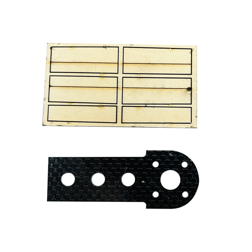 Roban 470 Airwolf Fuselage Spare Parts - Nose Cover Window Tail Landing Gear Wood Spacers Replacement