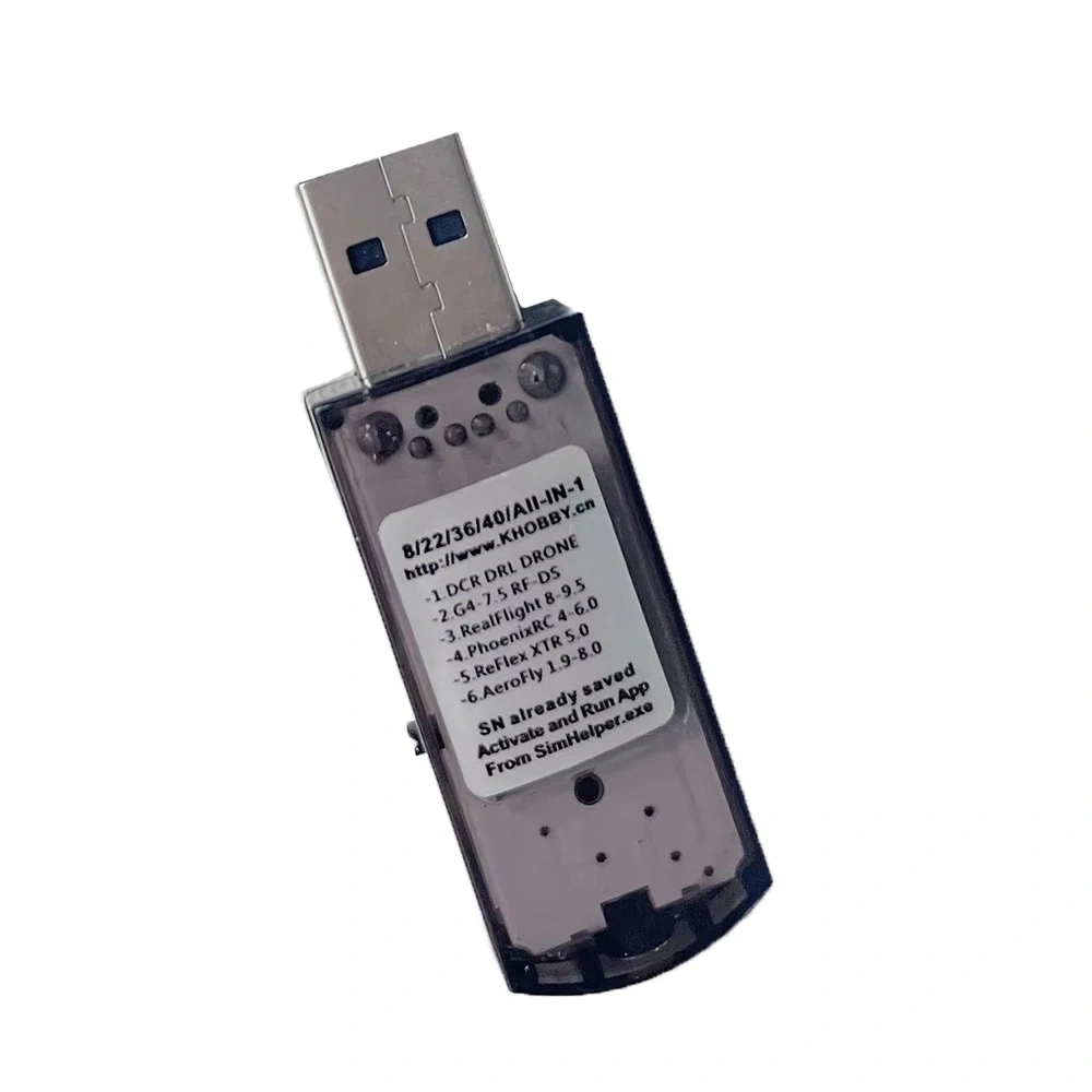 22 in 1 Wireless Simulator Dongle for Phoenix G5 G6 G7 RC Flight Sim for Helicopter Airplane Drone Training