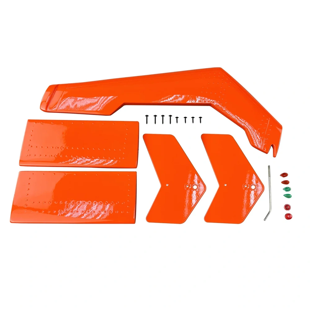 Roban 600 Size Bell429 Fuselage Spare Parts - Nose Cover Window Tail Landing Gear Wood Spacers Replacement