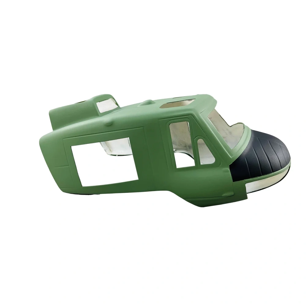 Roban 500 Size UH-1A Fuselage Spare Parts - Nose Cover Window Tail Landing Gear Wood Spacers Replacement