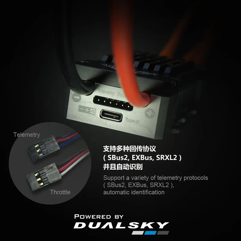 130XHV 160XHV High Voltage ESC, 130A/160A Brushless Speed Controller for Fixed Wing Aircraft